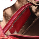 Chloe Paddington Boston Bag Leather 2way Red Gold Auth 142081-26