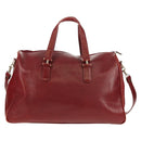 Chloe Paddington Boston Bag Leather 2way Red Gold Auth 142081-2
