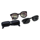 PRADA Fendi Sunglasses plastic 3 Set Pink Black Navy Auth 142082-1