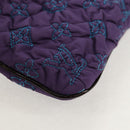 LOUIS VUITTON Monogram Satin Pochette Devi MM Bag Purple M93197 Auth 142093SAM-16