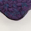 LOUIS VUITTON Monogram Satin Pochette Devi MM Bag Purple M93197 Auth 142093SAM-17