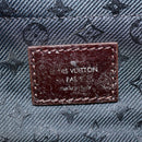 LOUIS VUITTON Monogram Satin Pochette Devi MM Bag Purple M93197 Auth 142093SAM-10