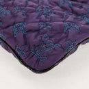 LOUIS VUITTON Monogram Satin Pochette Devi MM Bag Purple M93197 Auth 142093SAM-15