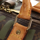 LOUIS VUITTON Monogram Graffiti Keepall 50 Boston Bag Khaki M92196 Auth 142094V-16