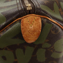 LOUIS VUITTON Monogram Graffiti Keepall 50 Boston Bag Khaki M92196 Auth 142094V-21
