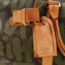 LOUIS VUITTON Monogram Graffiti Keepall 50 Boston Bag Khaki M92196 Auth 142094V-22