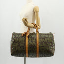 LOUIS VUITTON Monogram Graffiti Keepall 50 Boston Bag Khaki M92196 Auth 142094V-26