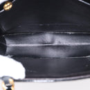 CHANEL Matelasse Chain Hand Bag Patent leather Black Gold CC Auth 142095-11