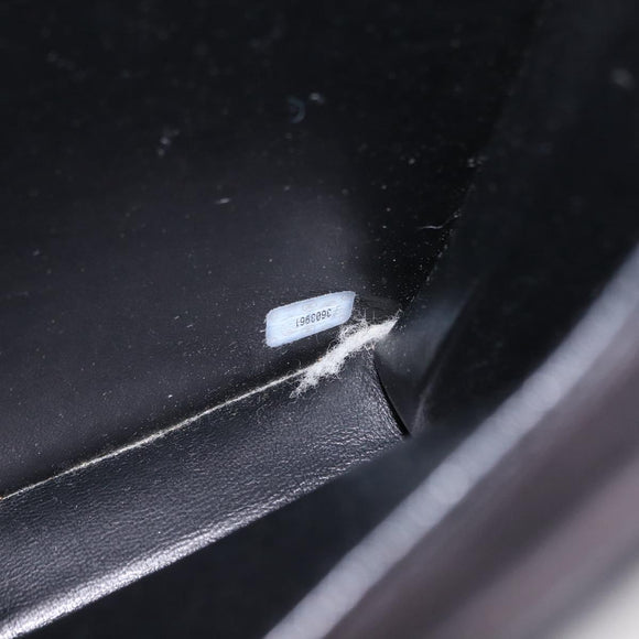 CHANEL Matelasse Chain Hand Bag Patent leather Black Gold CC Auth 142095