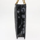 CHANEL Matelasse Chain Hand Bag Patent leather Black Gold CC Auth 142095-4