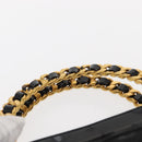 CHANEL Matelasse Chain Hand Bag Patent leather Black Gold CC Auth 142095-8