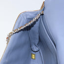 CHANEL Matelasse Chain Shoulder Bag Patent leather Purple Silver CC Auth 142098-21