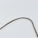 CHANEL Matelasse Chain Shoulder Bag Patent leather Purple Silver CC Auth 142098-8