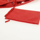 CHANEL Chain Camelia Tote Bag Caviar Skin Red Silver CC Auth 142099V-19