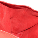 CHANEL Chain Camelia Tote Bag Caviar Skin Red Silver CC Auth 142099V-23