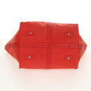 CHANEL Chain Camelia Tote Bag Caviar Skin Red Silver CC Auth 142099V-5