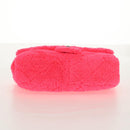 CHANEL Matelasse 25 Chain Shoulder Bag Pile Pink Silver CC Auth 142100SM-12