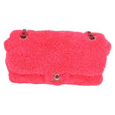 CHANEL Matelasse 25 Chain Shoulder Bag Pile Pink Silver CC Auth 142100SM-3