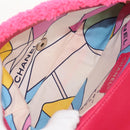 CHANEL Matelasse 25 Chain Shoulder Bag Pile Pink Silver CC Auth 142100SM-22