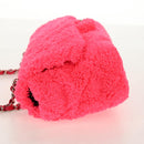 CHANEL Matelasse 25 Chain Shoulder Bag Pile Pink Silver CC Auth 142100SM-5