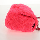 CHANEL Matelasse 25 Chain Shoulder Bag Pile Pink Silver CC Auth 142100SM-6