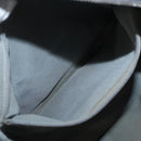 CHANEL Ultra Stitch Chain Tote Bag Calf Skin Navy Silver CC Auth 142101-21