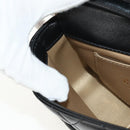 CHANEL Mini Matelasse Chain Shoulder Bag Lamb Skin Black Gold CC Auth 142102SM-24