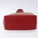 BURBERRY Nova Check Tote Bag Canvas Beige Gold Auth 142111-5