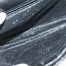 BALLY Chain Shoulder Bag Leather Black Gold Auth 142113-17