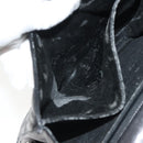 BALLY Chain Shoulder Bag Leather Black Gold Auth 142113-20