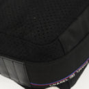 CHANEL Sports Shoulder Bag Canvas Black Silver CC Auth 142114-15