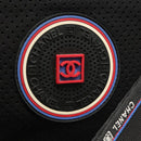 CHANEL Sports Shoulder Bag Canvas Black Silver CC Auth 142114-18