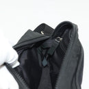 CHANEL Sports Shoulder Bag Canvas Black Silver CC Auth 142114-21