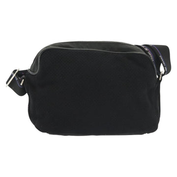 CHANEL Sports Shoulder Bag Canvas Black Silver CC Auth 142114 - 0