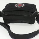 CHANEL Sports Shoulder Bag Canvas Black Silver CC Auth 142114-6