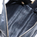 CHANEL Matelasse Pouch Leather Black Gold CC Auth 142115-14