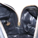 CHANEL Matelasse Pouch Leather Black Gold CC Auth 142115-15