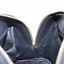 CHANEL Matelasse Pouch Leather Black Gold CC Auth 142115-16