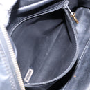 CHANEL Matelasse Pouch Leather Black Gold CC Auth 142115-17