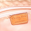Christian Dior Trotter Canvas Romantic Shoulder Bag PVC Beige Silver Auth 142116-16