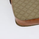 CELINE Macadam Canvas Shoulder Bag PVC Beige Gold Auth 142119-9