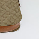CELINE Macadam Canvas Shoulder Bag PVC Beige Gold Auth 142119-16