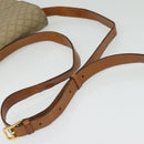 CELINE Macadam Canvas Shoulder Bag PVC Beige Gold Auth 142119-7