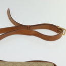 CELINE Macadam Canvas Shoulder Bag PVC Beige Gold Auth 142119-8