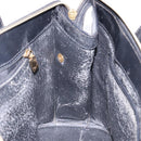 CELINE Macadam Canvas Hand Bag PVC Leather Black Gold Auth 142120-21