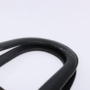 CELINE Macadam Canvas Hand Bag PVC Leather Black Gold Auth 142120-14