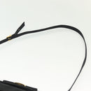 Salvatore Ferragamo Vala Shoulder Bag Satin Black Gold Auth 142122-15