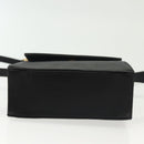 Salvatore Ferragamo Vala Shoulder Bag Satin Black Gold Auth 142122-5