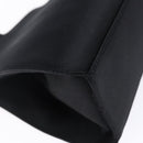 Salvatore Ferragamo Gancini Hand Bag Satin Black Gold Auth 142124V-16