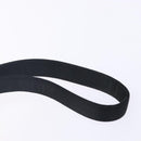 Salvatore Ferragamo Gancini Hand Bag Satin Black Gold Auth 142124V-8